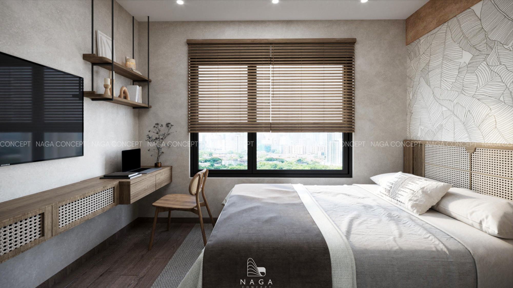 thiết kế thi công nội thất trọn gói căn hộ vinhomes central park 57m2