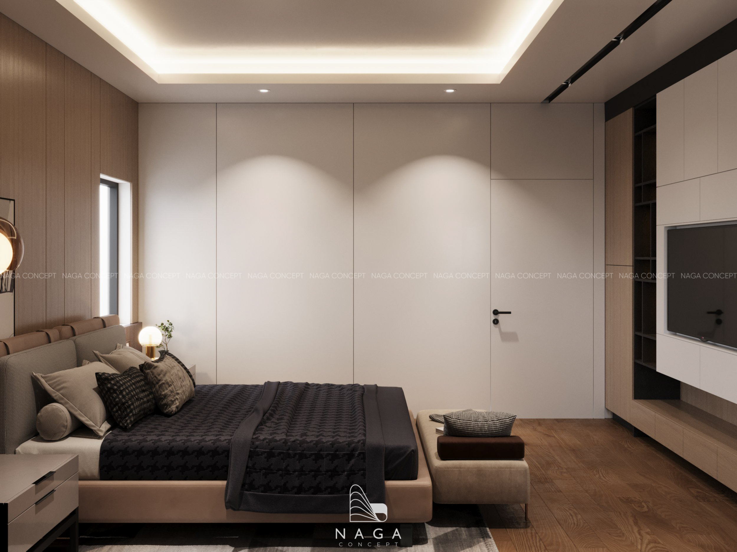 thiết kế thi công nội thất penthouse naga concept